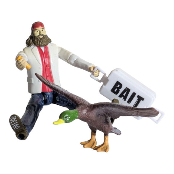 Duck Dynasty Willie Robertson Duck Bait 4\" Action Figure Bait Box Duck 2013". - Picture 1 of 4